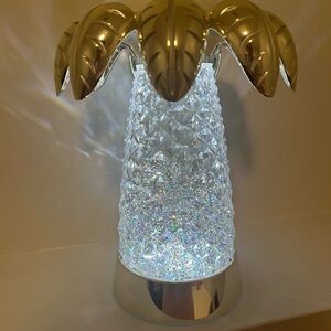 Bath & Body Works Gold and Silver Palm Candle Holder